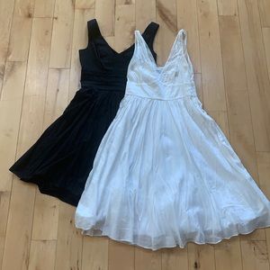 BUNDLE WHBM & BR Cotton Fit-and-Flare Dresses (Lot of 2)